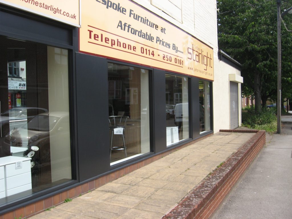 Shop Fronts in Sheffield Supply and Install